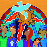The coming of the Holy Spirit